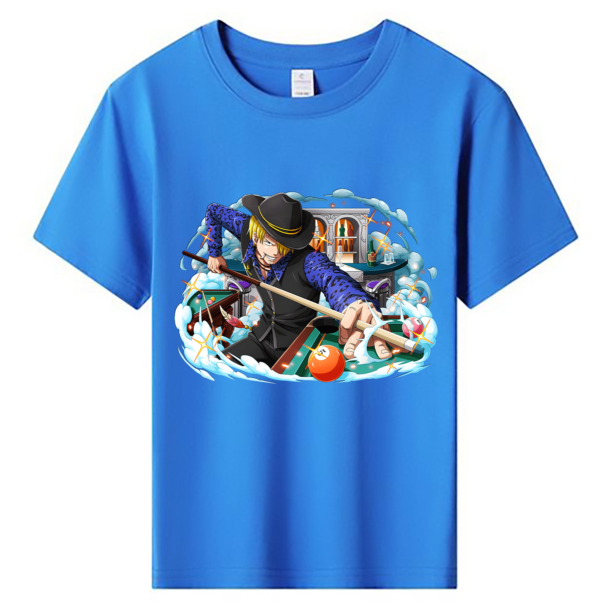 （画像用） ワンピース サンジ ONE PIECE Sanji 綿100％キッズTシャツ（フロントプリント）